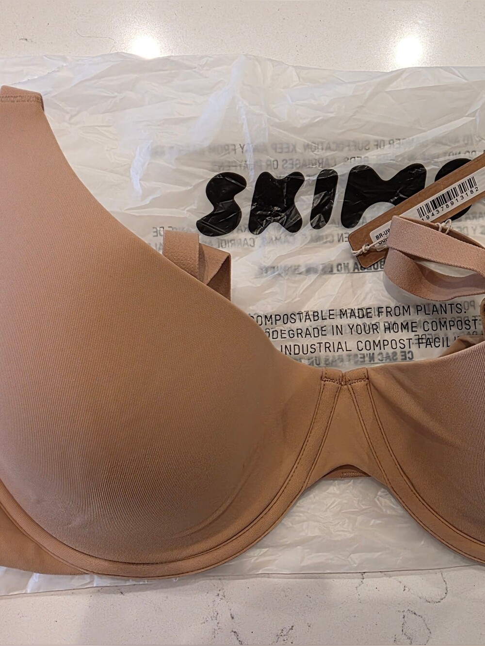 SKIMS 38 DD Fits Everbody Plunge Bra OCHRE color
